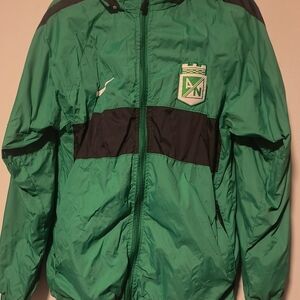 Green and Black Windbreaker Jacket